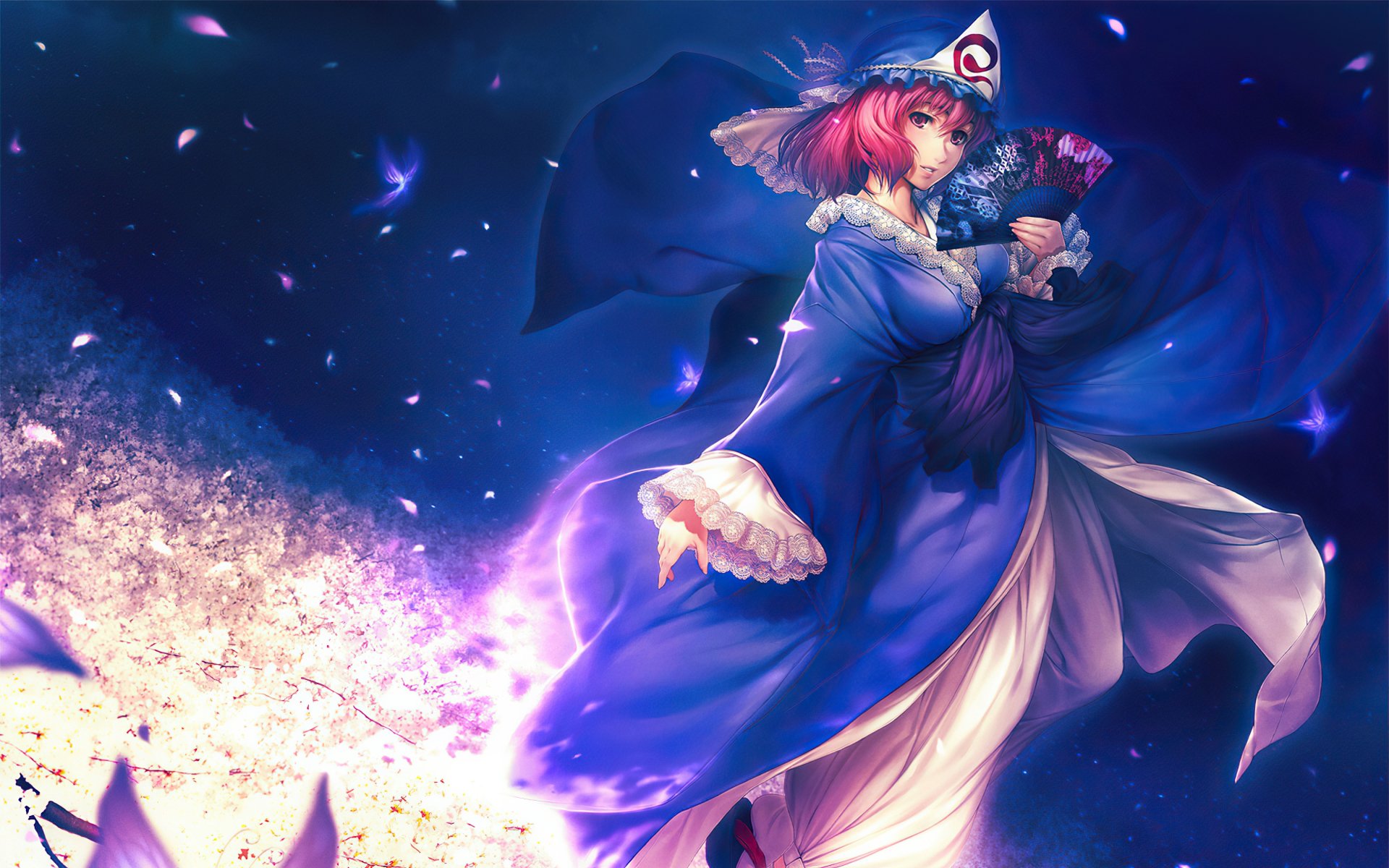 Download Yuyuko Saigyouji Anime Touhou HD Wallpaper