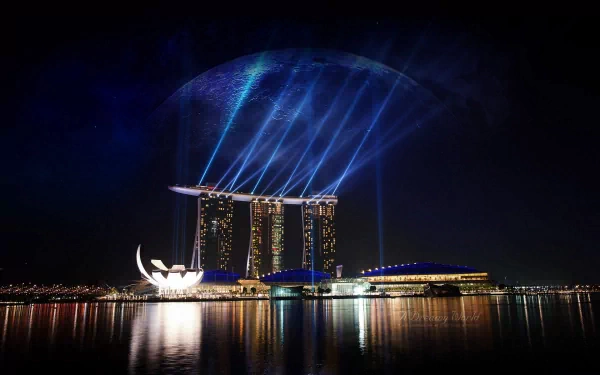man made Marina Bay Sands HD Desktop Wallpaper | Background Image