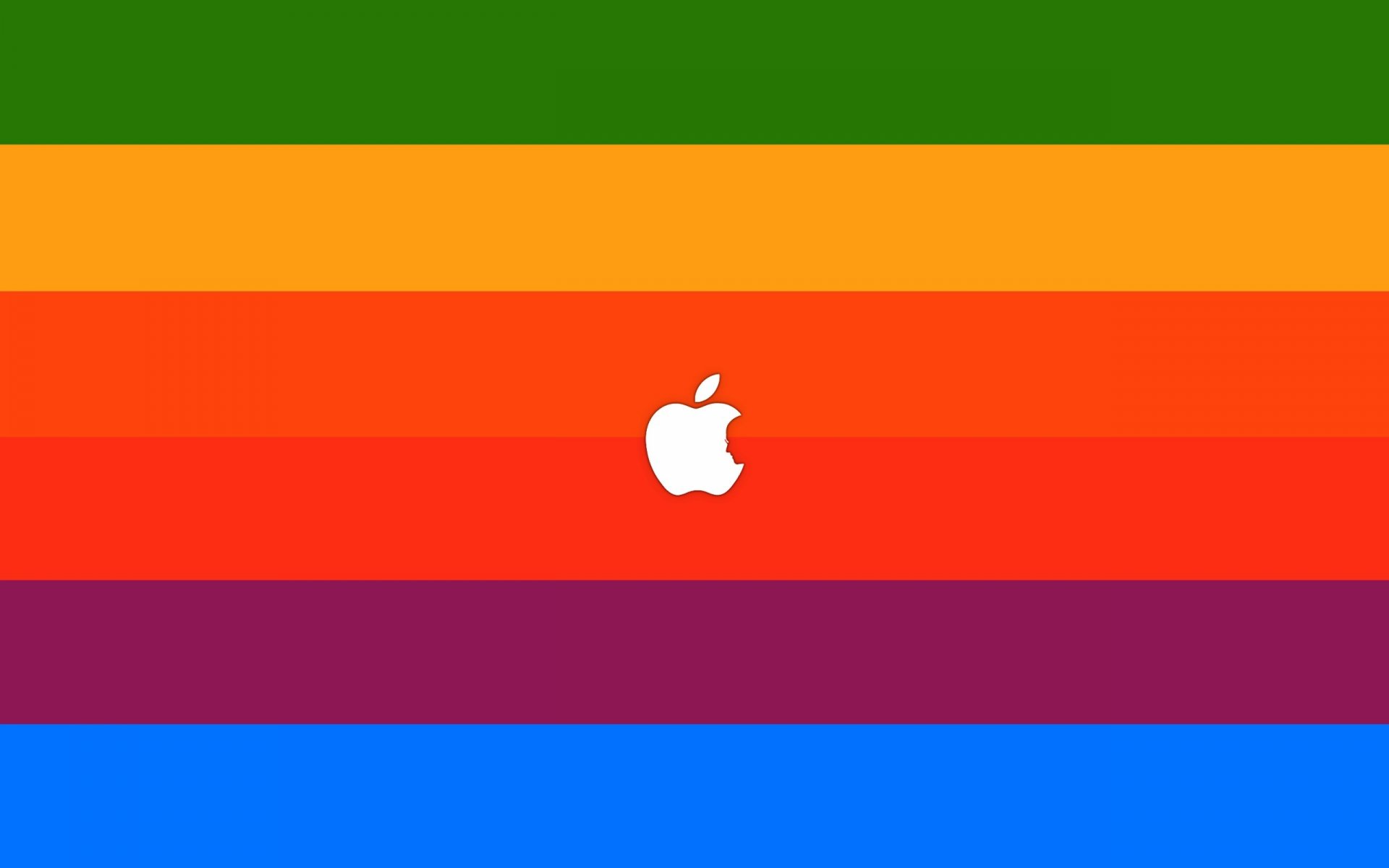 Apple Logo in Rainbow Colors