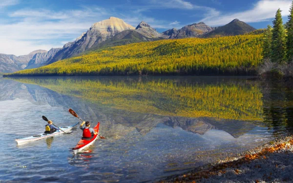 reflection kayak Sports HD Desktop Wallpaper | Background Image