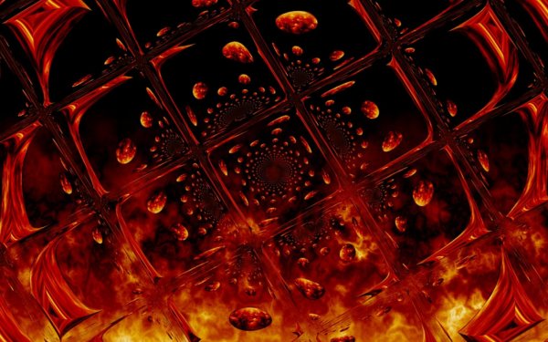 Artistic Fire Red Glass HD Wallpaper | Background Image