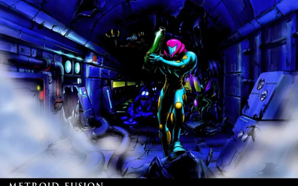 Samus Aran video game Metroid Fusion HD Desktop Wallpaper | Background Image