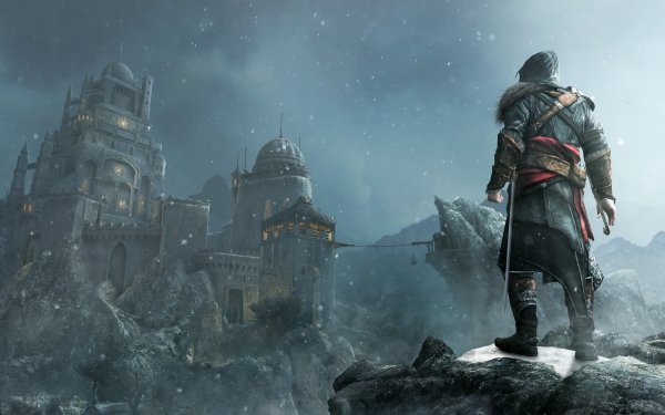 Video Game Assassin's Creed: Revelations Assassin's Creed Fantasy Warrior Castle Landscape Winter HD Wallpaper | Background Image