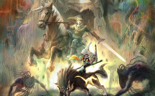 Video Game The Legend Of Zelda: Twilight Princess Zelda Wolf Link Midna Epona Link HD Wallpaper | Background Image