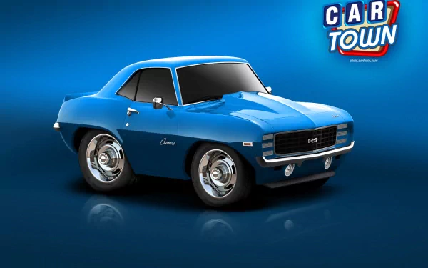  1969 Blue Car Town Camaro