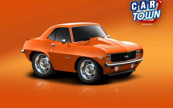  1969 Orange Car Town Camaro