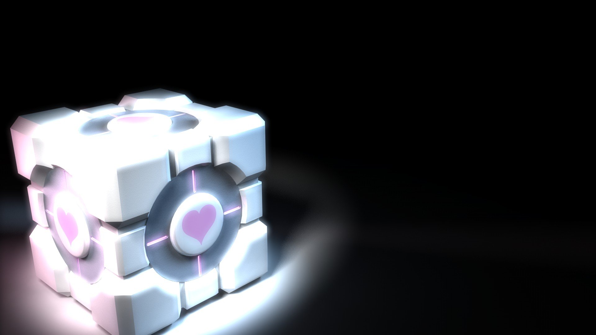Download Companion Cube (Portal) Video Game Portal (Video Game) HD Wallpaper