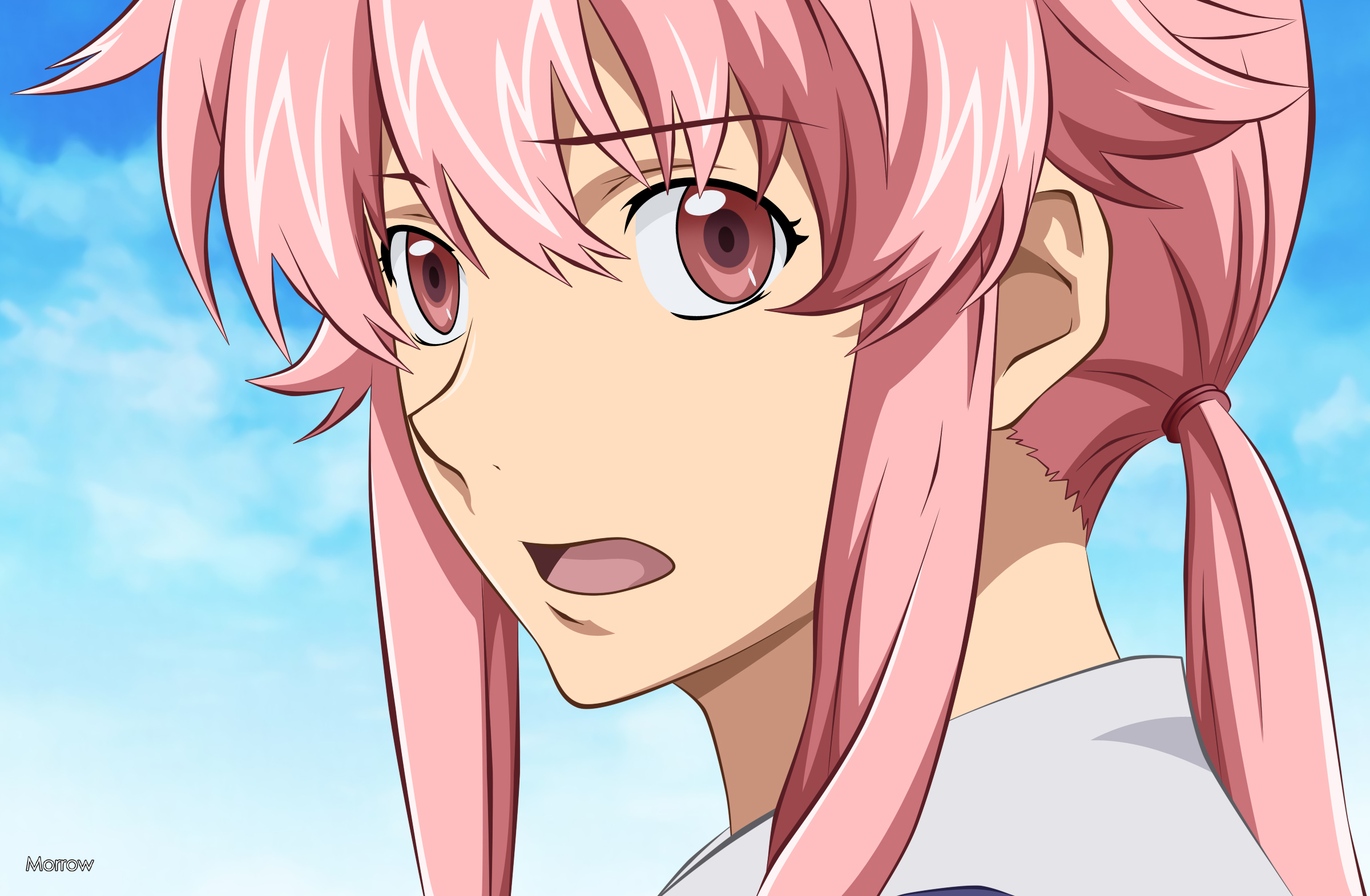 Anime Mirai Nikki HD Wallpaper by Morrow