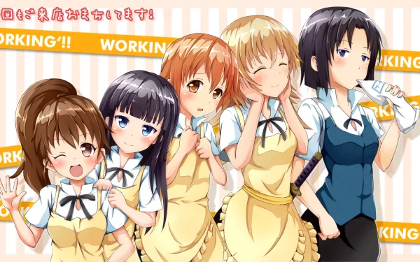 Anime Working!! HD Desktop Wallpaper | Background Image