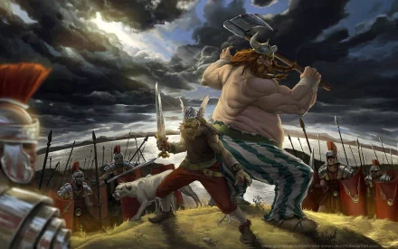  Asterix And Obelix by Giselle Almeida