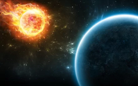 Sci Fi collision HD Desktop Wallpaper | Background Image
