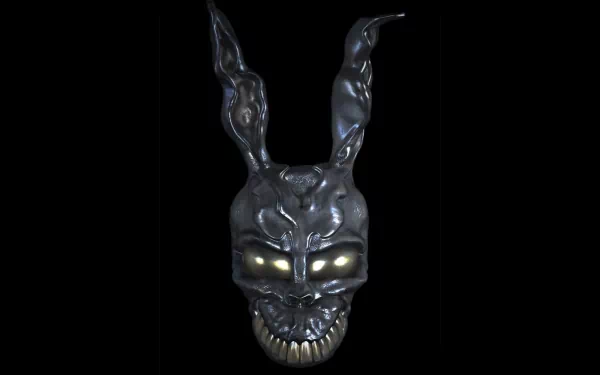 HD desktop wallpaper and background featuring the eerie, haunting mask from the movie Donnie Darko.