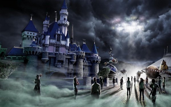 Photography Manipulation Apocalyptic Invasion Castle HD Wallpaper | Background Image