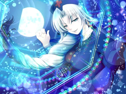 Eirin Yagokoro Anime Touhou HD Desktop Wallpaper | Background Image