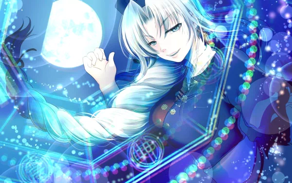 Eirin Yagokoro Anime Touhou HD Desktop Wallpaper | Background Image