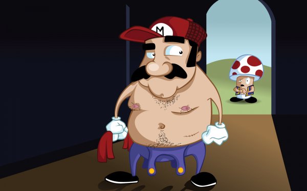 Video Game Super Mario Mario Toad HD Wallpaper | Background Image