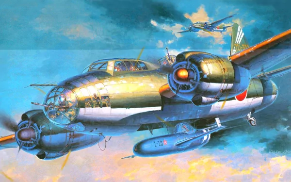  G4M "Nell" releasing "Baka" bomb