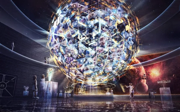 hologram Sci Fi HD Desktop Wallpaper | Background Image