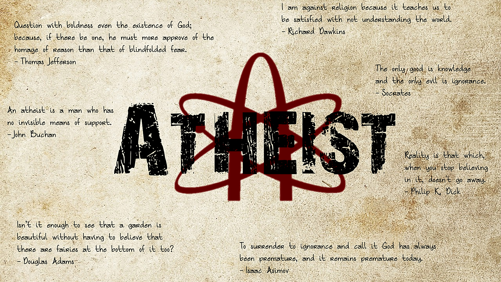 Religious Atheism HD Wallpaper | Background Image