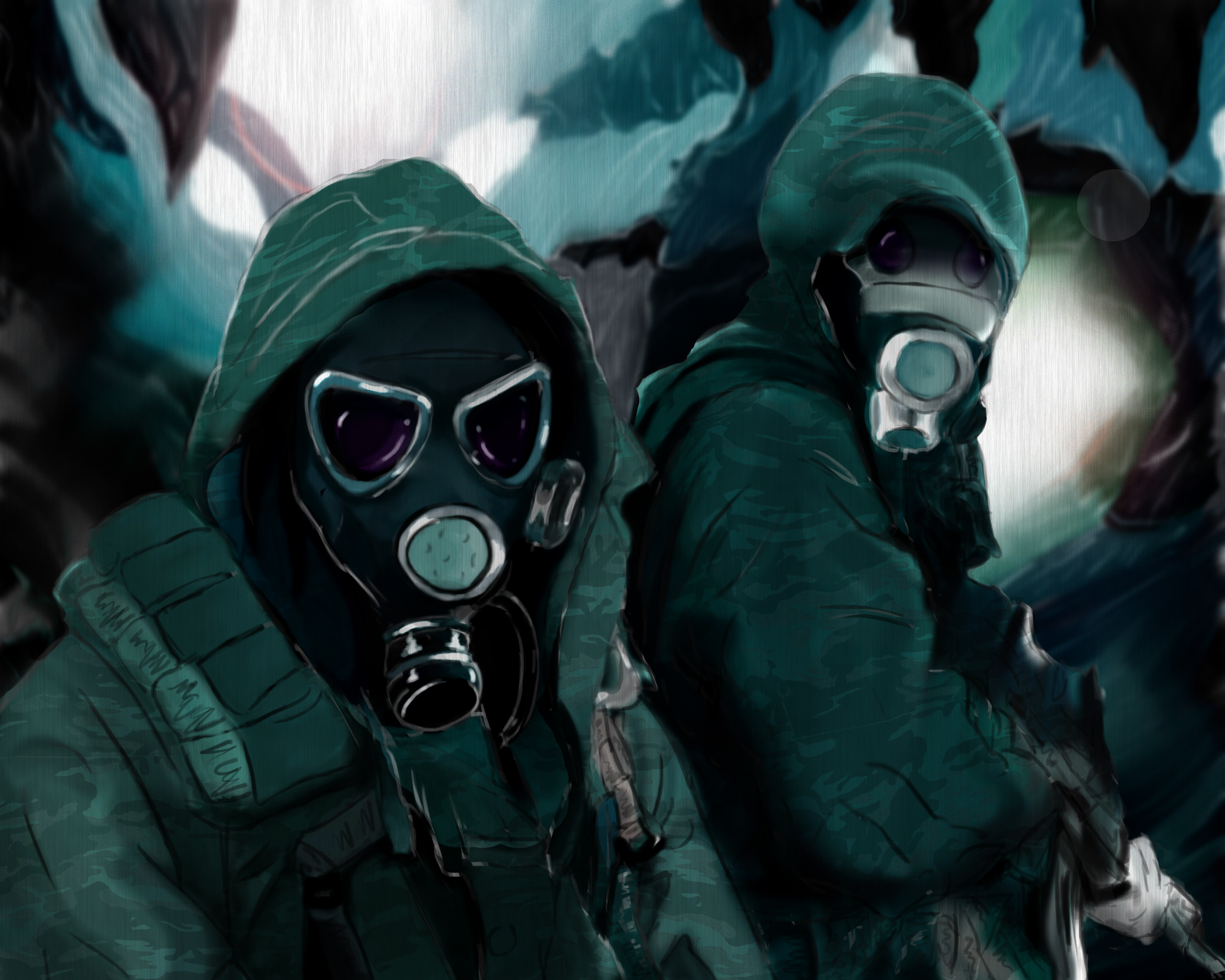 Dark Gas Mask HD Wallpaper