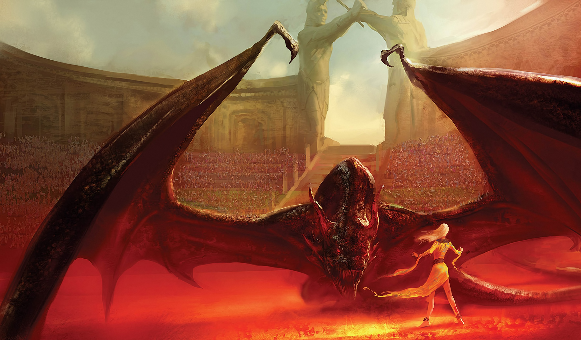 Fantasy A Song Of Ice And Fire HD Wallpaper by Marc Simonetti