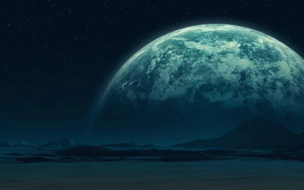 Sci Fi planet rise HD Desktop Wallpaper | Background Image
