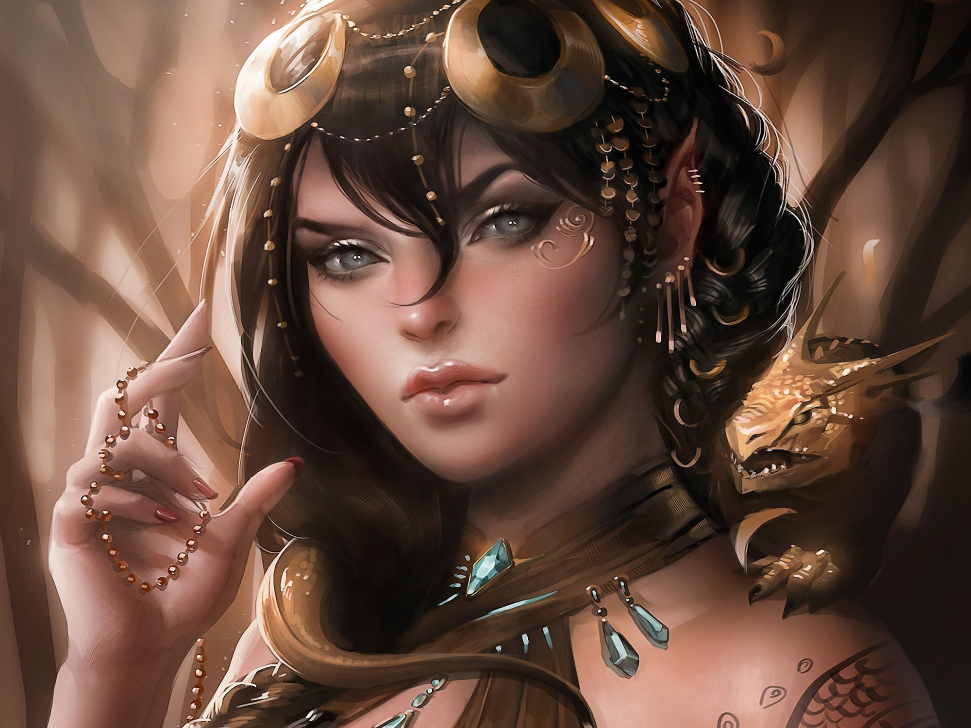 Fantasy Women HD Wallpaper By Sakimichan