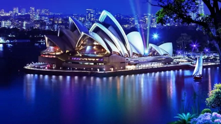 man made Sydney Opera House HD Desktop Wallpaper | Background Image