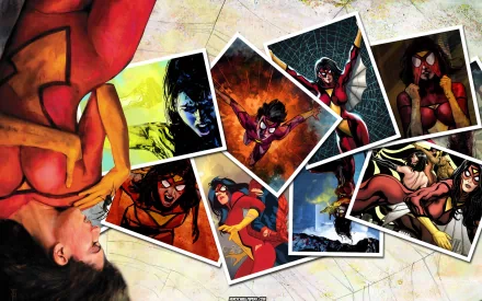 Comic Spider-Woman HD Desktop Wallpaper | Background Image