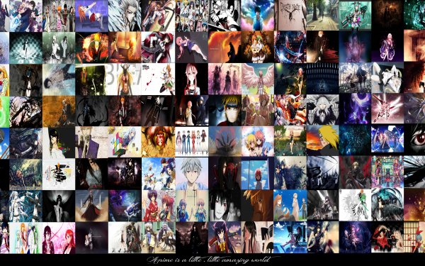 Anime Crossover Puzzle HD Wallpaper | Background Image