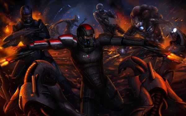Video Game Mass Effect 3 Mass Effect Robot Battle HD Wallpaper | Background Image