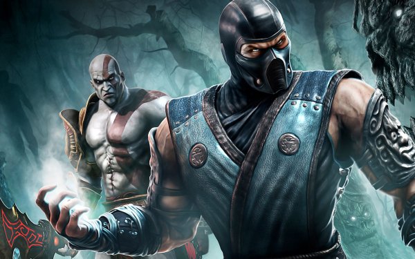 Videojuego Mortal Kombat Sub-Zero Kratos Fantasía Fondo de pantalla HD | Fondo de Escritorio