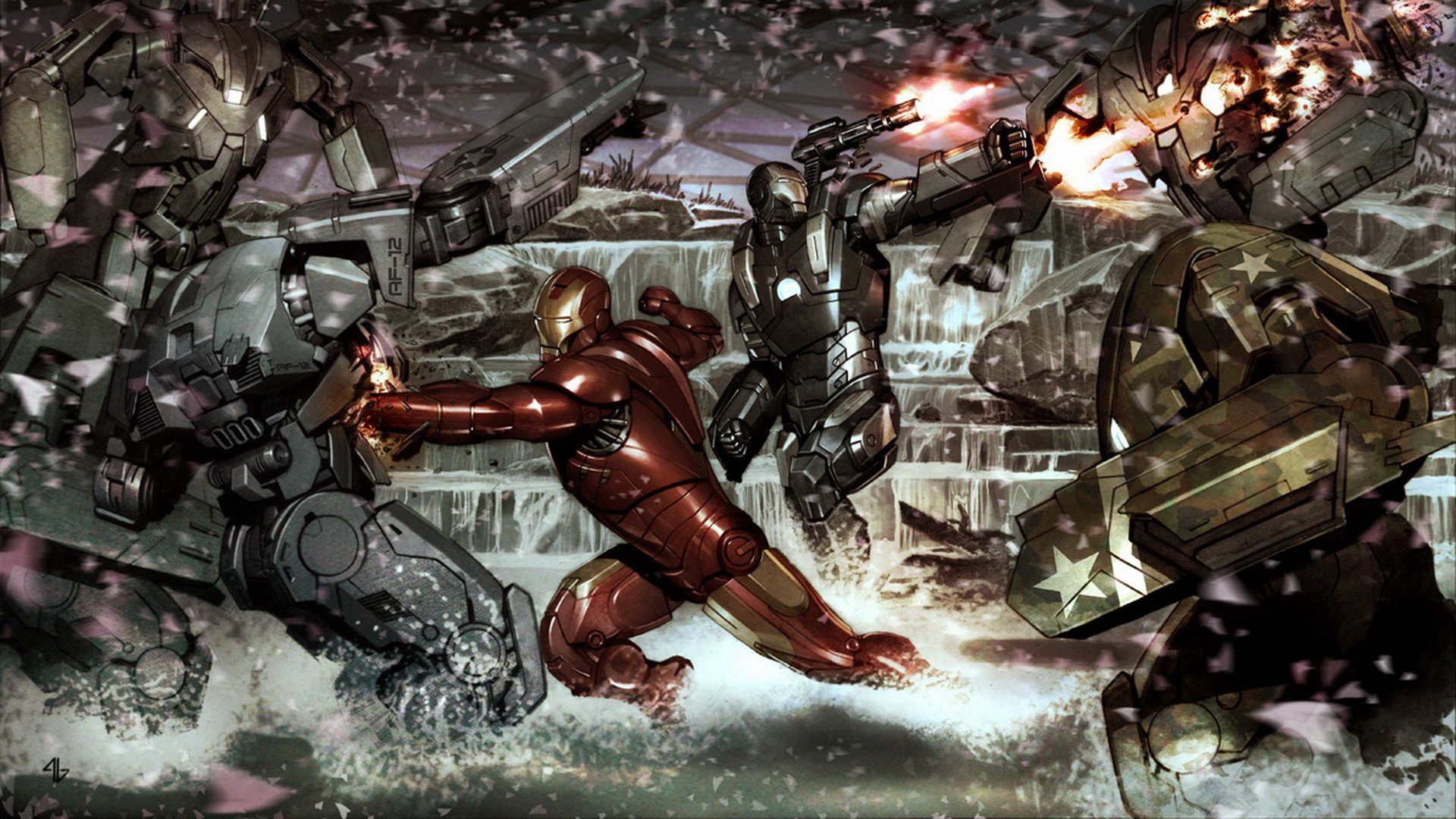 ironman vs magneto wallpaper