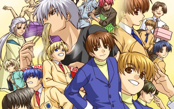 Toshio Koumura Yusuke Yoshino Naoyuki Okazaki Katsuki Shima Akio Furukawa Youhei Sunohara Tomoya Okazaki Anime Clannad HD Desktop Wallpaper | Background Image