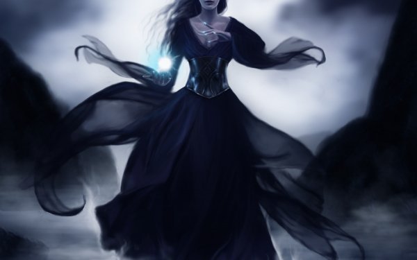 Dark Witch Sorceress HD Wallpaper | Background Image