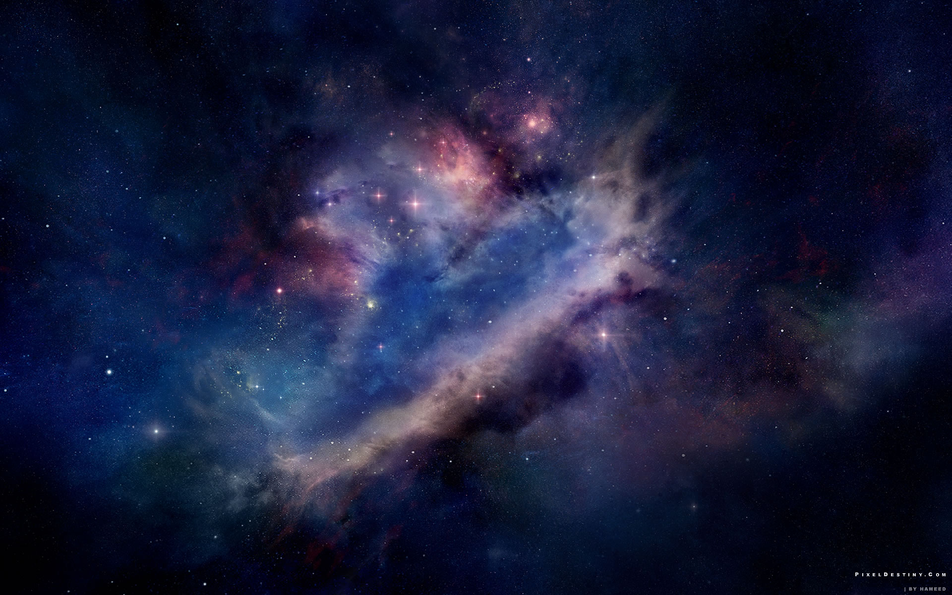 Sci Fi Nebula HD Wallpaper Background Image.
