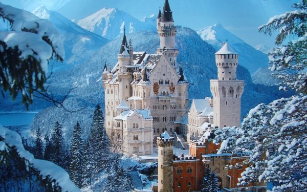 Man Made Neuschwanstein Castle Castles Germany Castle Building HD Wallpaper | Background Image