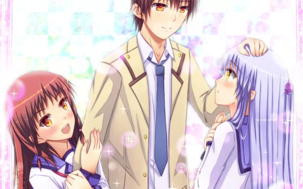 Hatsune Otonashi Yuzuru Otonashi Kanade Tachibana Anime Angel Beats! HD Desktop Wallpaper | Background Image