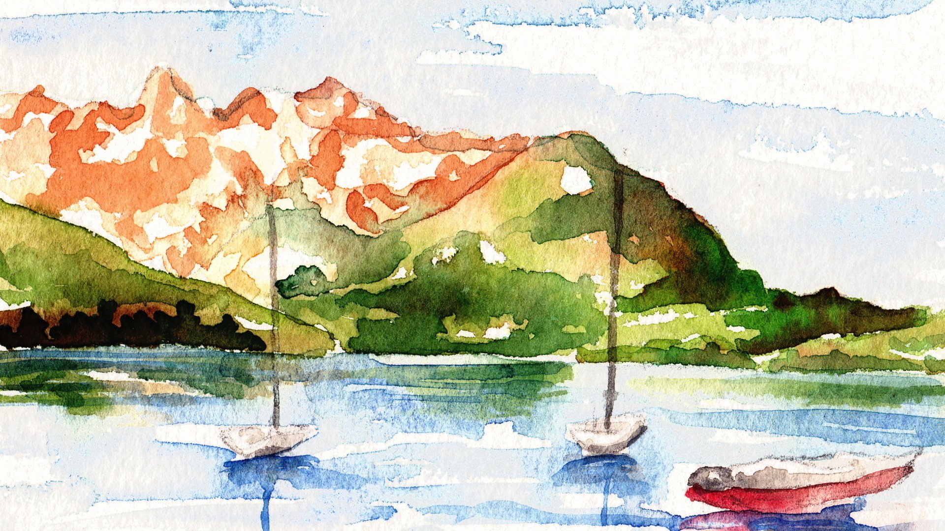 Artistic Watercolor HD Wallpaper