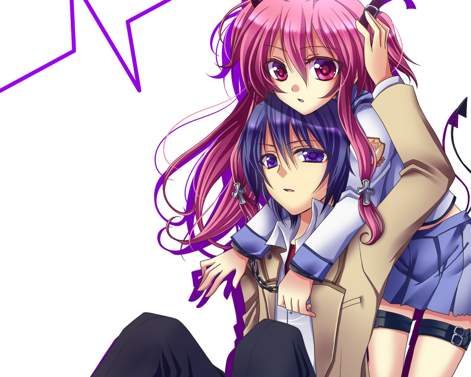 Download Hinata Hideki Yui (Angel Beats!) Anime Angel Beats! Wallpaper