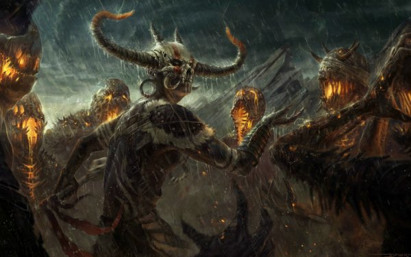 Jeux Vidéo Diablo III Diablo Guerrier Bataille Créature Démon Monstre Sombre Witch Doctor Fond d'écran HD | Image