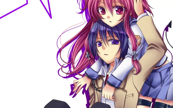 Hinata Hideki Yui (Angel Beats!) Anime Angel Beats! HD Desktop Wallpaper | Background Image