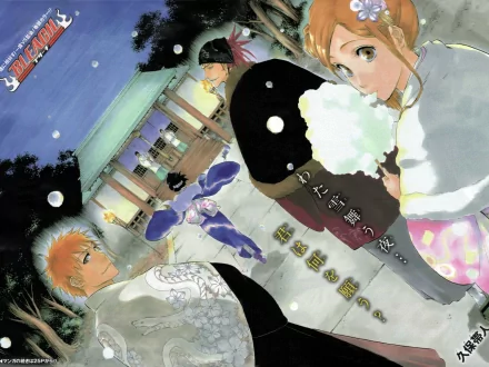 Renji Abarai Orihime Inoue Rukia Kuchiki Ichigo Kurosaki Anime Bleach HD Desktop Wallpaper | Background Image