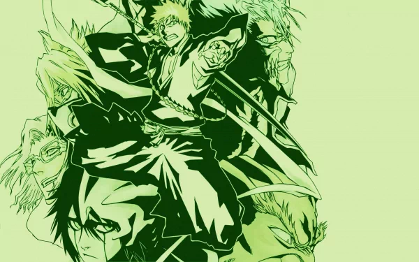 Yammy Llargo Szayelaporro Granz Grimmjow Jaegerjaquez Tier Halibel Ichigo Kurosaki Anime Bleach HD Desktop Wallpaper | Background Image