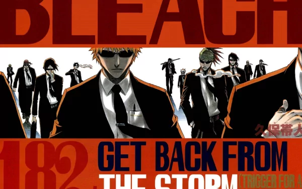 Kenpachi Zaraki Tōshirō Hitsugaya Byakuya Kuchiki Hisagi Shūhei Renji Abarai Ichigo Kurosaki Uryu Ishida Anime Bleach HD Desktop Wallpaper | Background Image