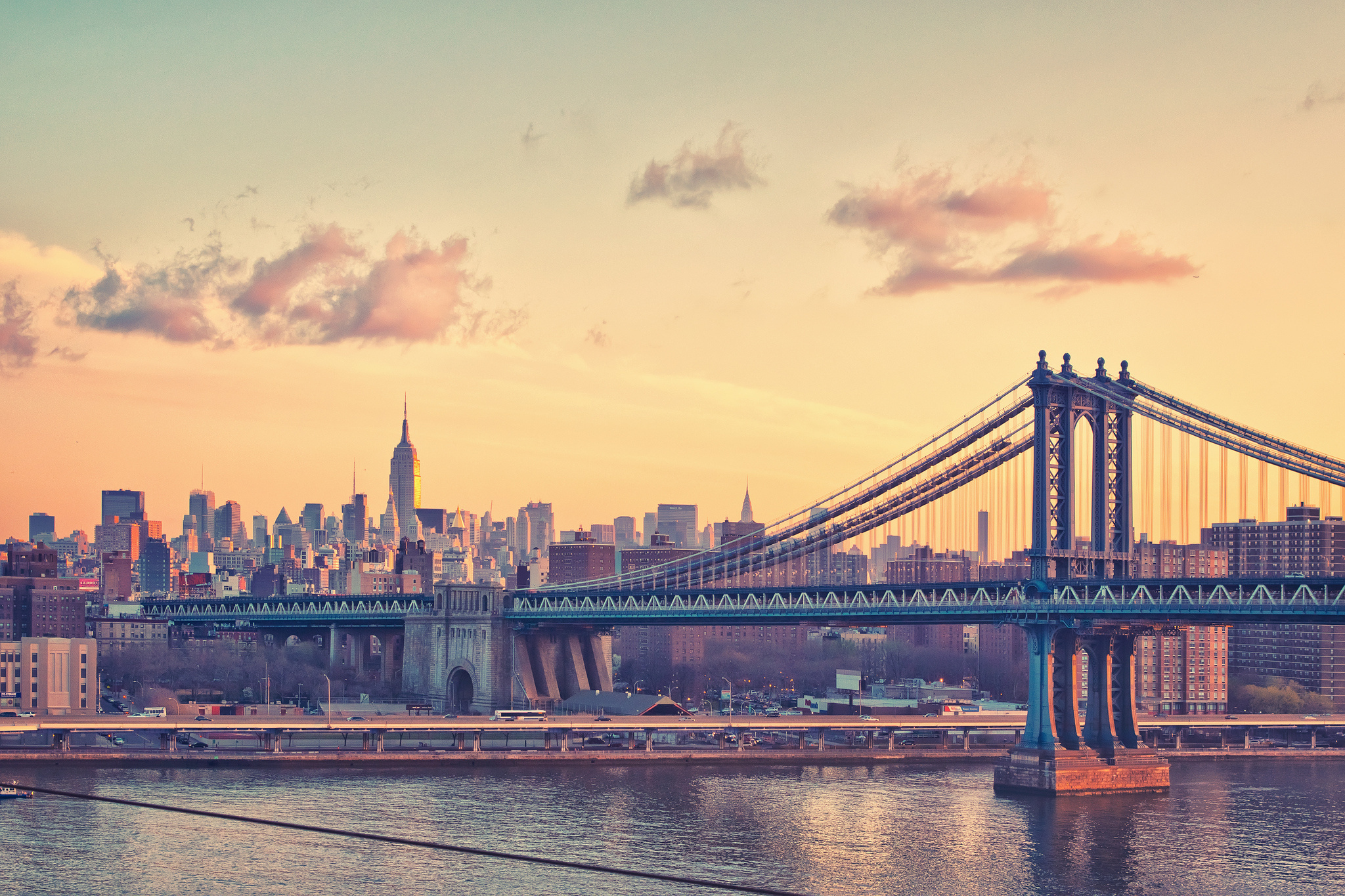 Man Made Manhattan Bridge HD Wallpaper | Background Image