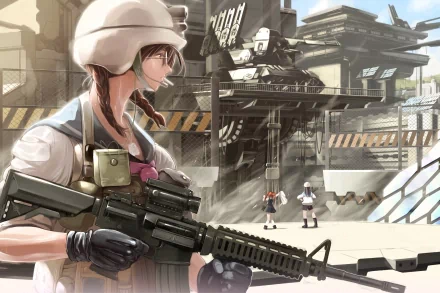 glasses Anime military HD Desktop Wallpaper | Background Image