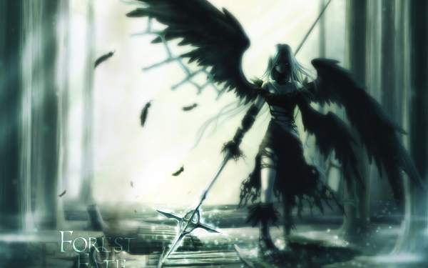 Anime Angel Gothic Weapon Wings HD Wallpaper | Background Image