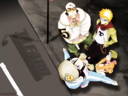 Hanataro Yamada Rukia Kuchiki Ichigo Kurosaki Anime Bleach HD Desktop Wallpaper | Background Image