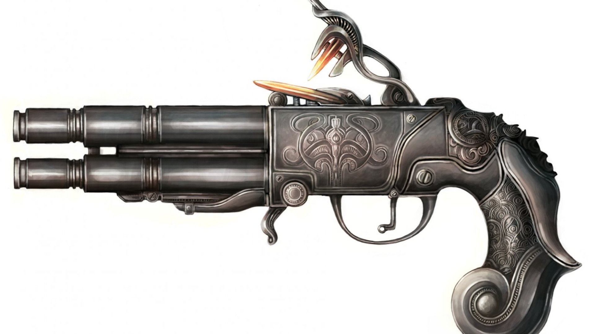 Download Fantasy Weapon Flintlock HD Wallpaper